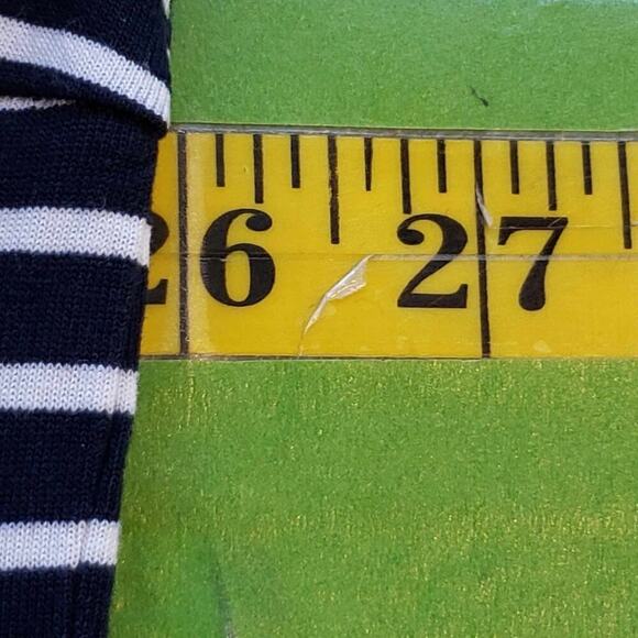 Talbots Cardigan Sweater Terry Knit Blue White Womens Plus Size 3XP Open Front - Picture 10 of 12